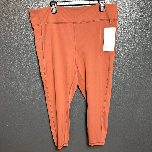 Lululemon Women's Invigorate High Rise Tight 25" Dark Terracotta Size 20 NWT - Picture 4 of 9